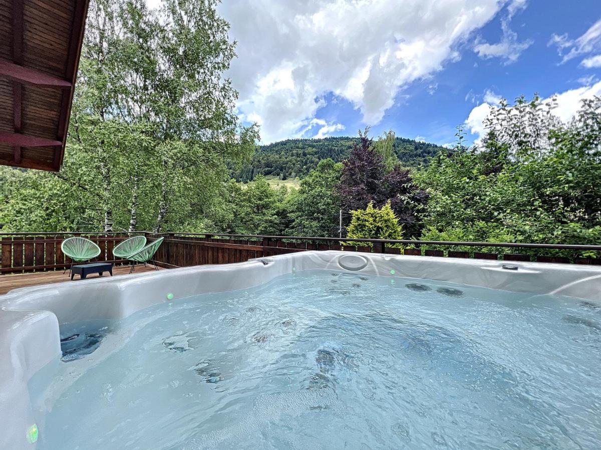 Les Cimes Blanches Cledicihome Chalet 10 Pers Spa & Grand Terrain 4 Minutes Des Pistes La Bresse Luaran gambar